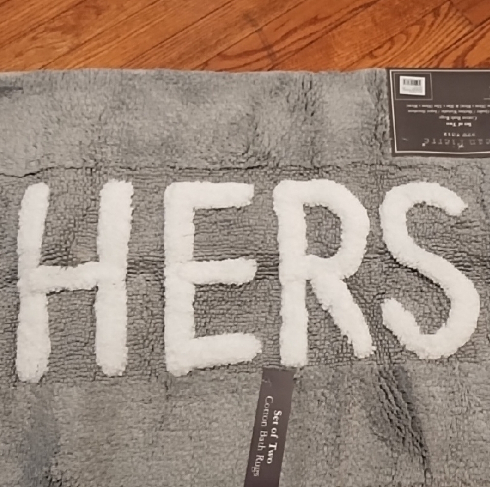 Jean Pierre New York "His & Hers" Bath Mat Set - Picture 4 of 6